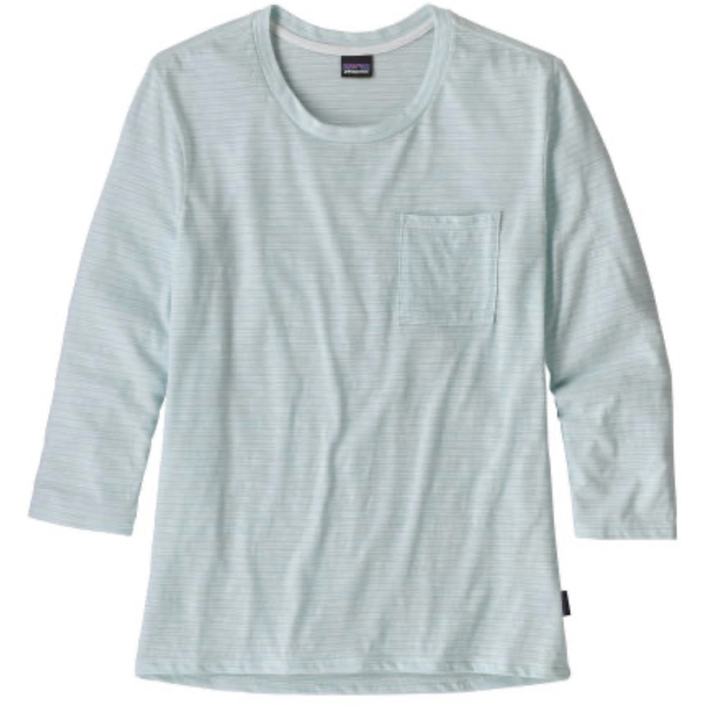 Patagonia Light Blue Striped Shirt